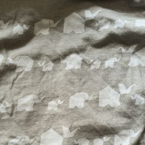Elephant Patterned Crib Sheet. Fits Universal Crib Mattress